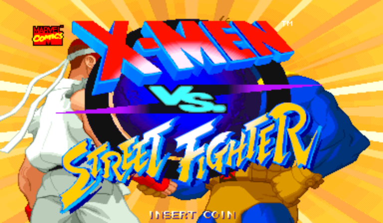 X-Men Vs. Street Fighter (Japan 961004) Title Screen